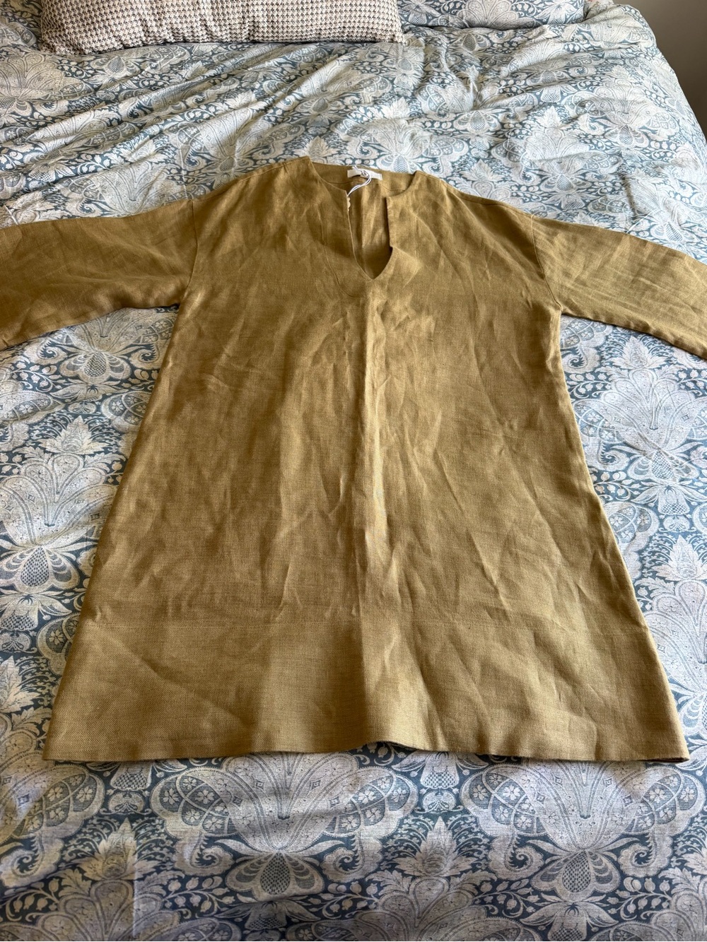 Banana Republic Women’s Linen Tunic NWOT Size L Olive - Picture 2 of 10
